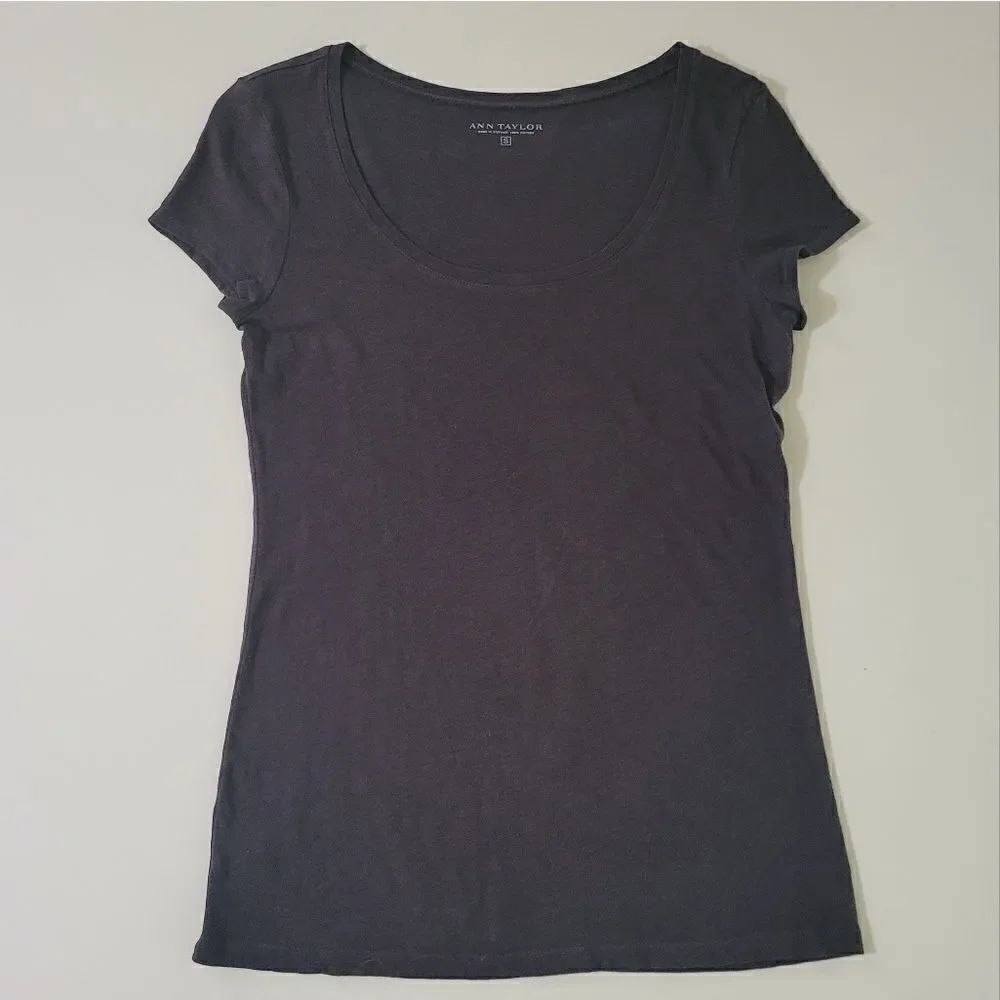 Ann Taylor Women’s Dark Brown Cap Sleeve Top